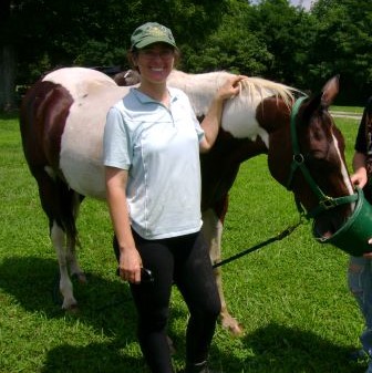 Jennifer & Lanaha after a ride in 2009